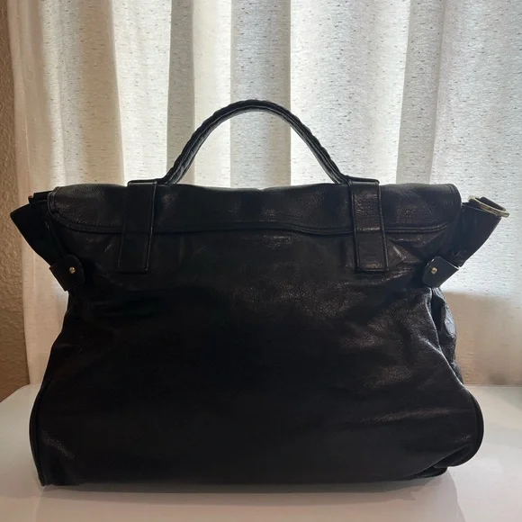 MULBERRY BLACK LEATHER ALEXA - Picture 2 of 16